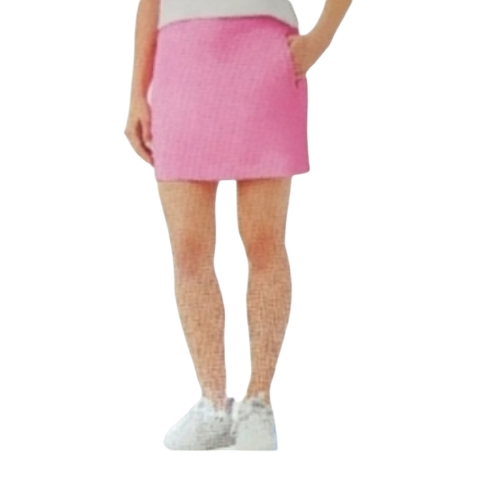 Pink Stretch Skort With Zipper Pockets Size L